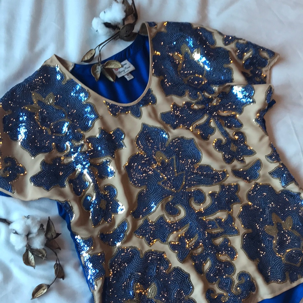 Tracy Reese sequin top